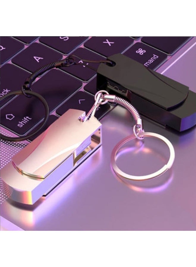 Free Engraving High-speed Usb Flash Drive 32gb Mobile Computer Universal Business Large Capacity Customized-Color:small Fat Three Generation Black-Capacity:64GB  - Image 5
