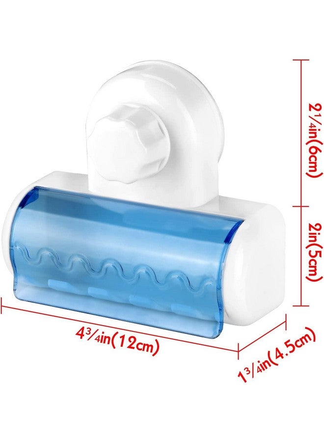 ZSIGNS Plastic Self Adhesive Toothbrush Holder With Cover For Bathroom, 5-Slot Wall Mounted Toothbrush Organizer Rack For Shower, Dorm, Cabinet (Pack Of 1),Multi - Image 3