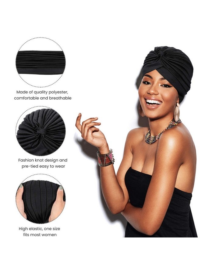 ساتينور ساتينيور 16 قطعة من العمامة المطاطية المصنوعة من البوليستر، توربينات الرأس للنساء (لون أنيق) - Image 2