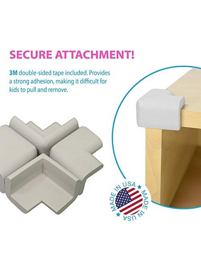 Kidkusion Table Cushion | Made in USA | 20 Feet + 8 Corners | Taupe | Baby Proof Furniture Edge and Corner Guards - Image 4