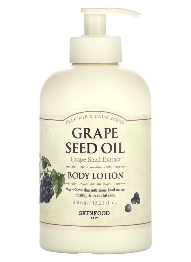 Skinfood - Body Lotion Grape Seed Oil 15.21 fl oz (450 ml) - Image 1