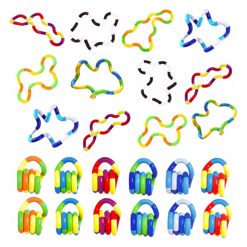 ZZSFBDZSW 24PCS Quiet Twisty Fidget Toys Squeeze Twist and Spin Multicolored Sensory Toys for Kids and Adults Stress Relief Toys Educational Tools for ClassroomAlternative Gifts Random Color - Image 2