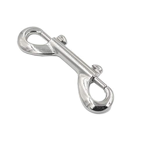 Dgol 5 Pcs Silver Strong Double Ended Bolt Snaps Hook Zinc Alloy Fastener Clips 3-1/2 Inch Long - Image 5