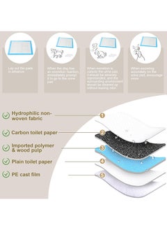 SKY-TOUCH SKY-TOUCH Disposable Absorbent Quick Drying Leak-Proof Pee Pads for Potty Training for Pets, 45x60cm M - 50 Pieces  - Image 2