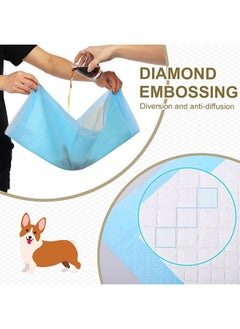 SKY-TOUCH SKY-TOUCH Disposable Absorbent Quick Drying Leak-Proof Pee Pads for Potty Training for Pets, 45x60cm M - 50 Pieces  - Image 5