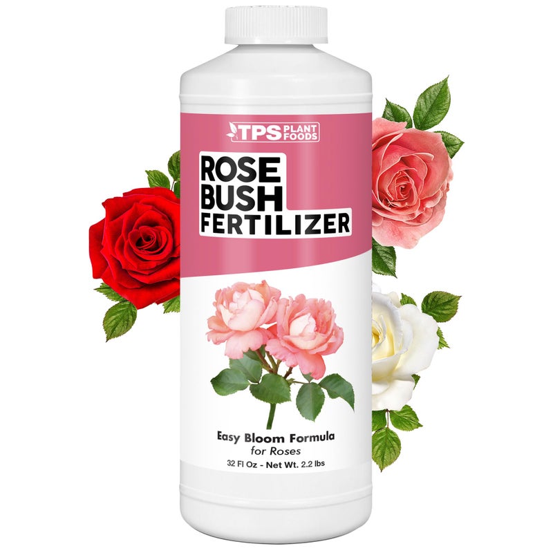 TPS NUTRIENTS Rose Bush Fertilizer, Complete Liquid Rose Bush Plant Food, 32 oz (1 Quart) - Image 1
