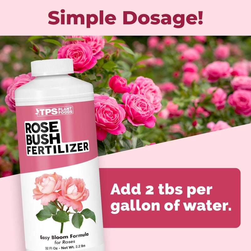 TPS NUTRIENTS Rose Bush Fertilizer, Complete Liquid Rose Bush Plant Food, 32 oz (1 Quart) - Image 3