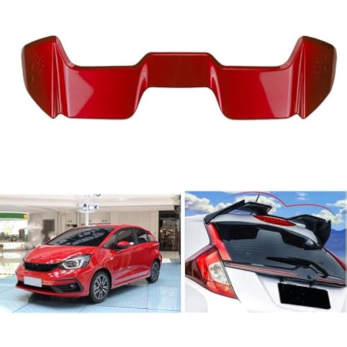 AUSMILA Car Trunk Rear Wing Spoiler Lip For Honda Fit Jazz GK5 Hatchback 2014-2019 - Image 2