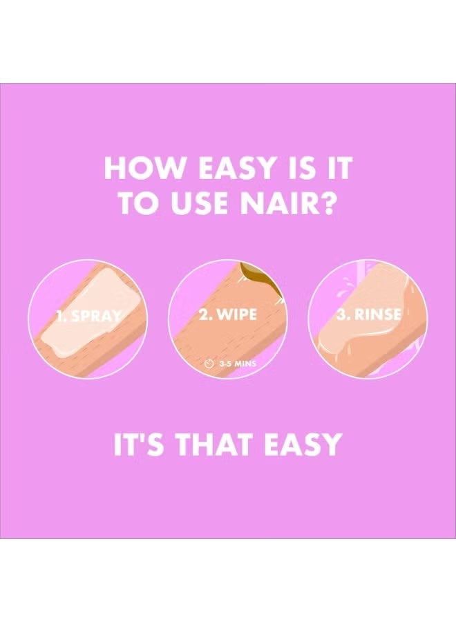 Nair Kiwi Extract Hair Removal Spray for Legs and Underarms - 200ml - Image 5