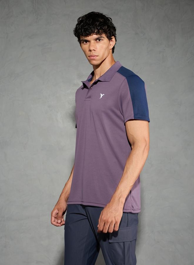 Technosport Men Color Block Relaxed Fit Polo - Image 2