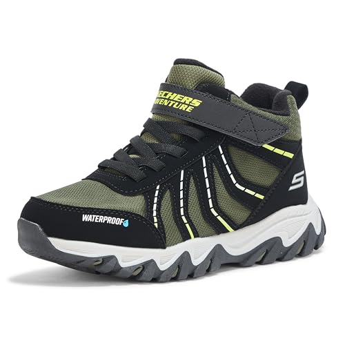 Skechers Kids Rugged Ranger Sneaker, Black/Grey, 1 Little Kid - Image 1