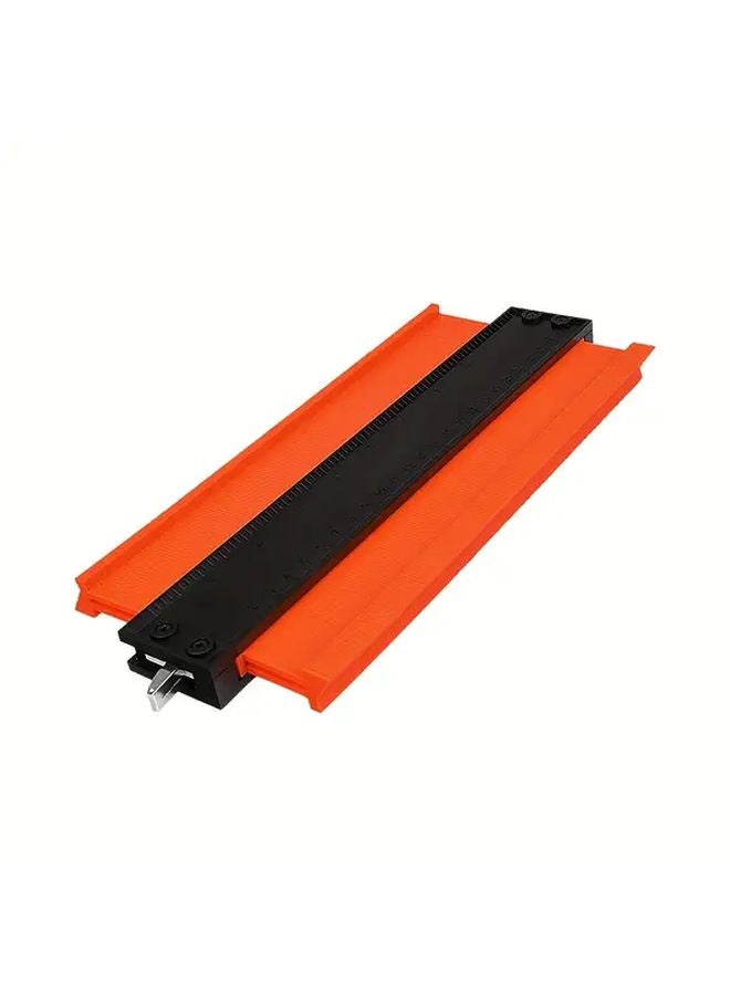 Orange Adjustable Contour Gauge with Lock Precise Copy Tool for Irregular Shapes Metal Woodworking Tracing DIY Professional - Image 2