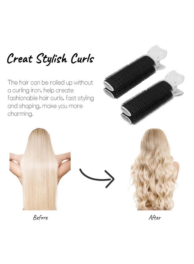 Yinhing 2 Pcs Volumizing Hair Root Clip Hair Volume Curler Clips Fluffy Hair Volumizing Clips Hair Styling Tool For Diy Curly Hair(Black) - Image 2
