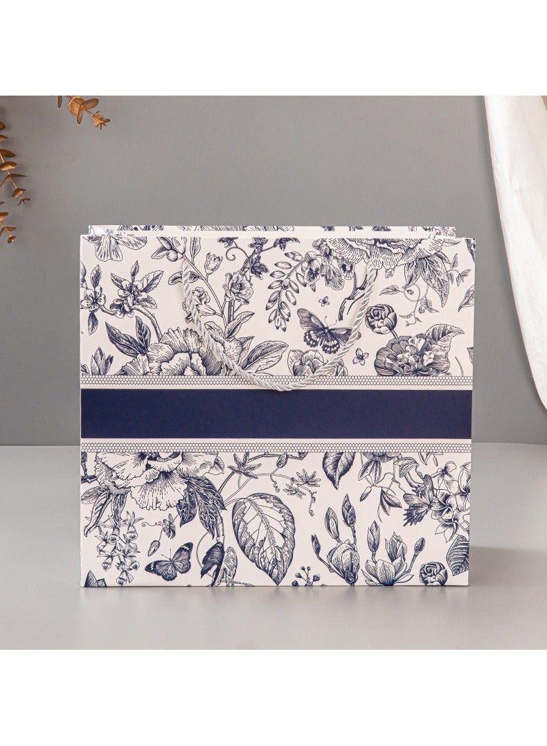 PEI  AN Premium Vintage Floral Gift Bags – Elegant  Paper Bags with Handles, Fashionable Party Favor Pouches for Gifts & Special Occasions(6 Pieces)  - Image 4