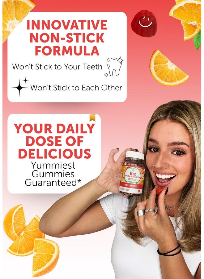 Lunakai Extra Strength 3000mcg Vitamin B12 Gummies - USA Made, Delicious Daily Energy & Metabolism Support - Vegan B12 Methylcobalamin Supplement 60ct - Image 3