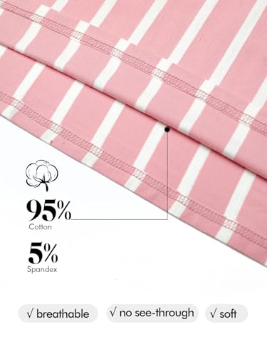 BBHoping Women’s Casual Striped Maternity Dress Short Knee Length Pregnancy Clothes for Baby Shower - Image 4