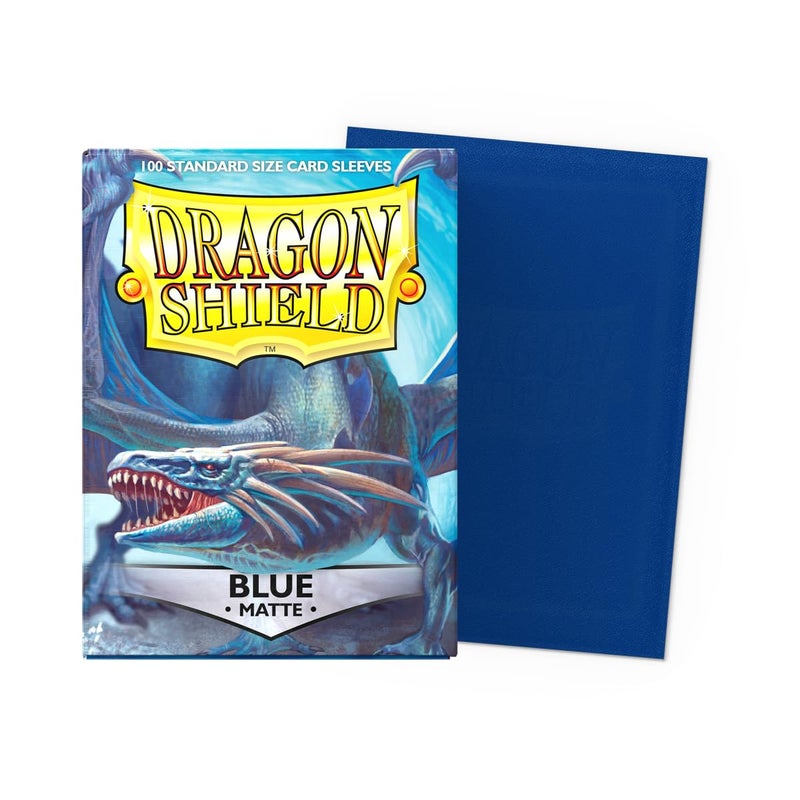 Dragon Shield | Standard Size Matte Card Sleeves | 100 CT - Smooth & Tough TCG Sleeves - Compatible with Pokemon, Flesh & Blood, One Piece & Magic The Gathering | Matte Blue - Image 2