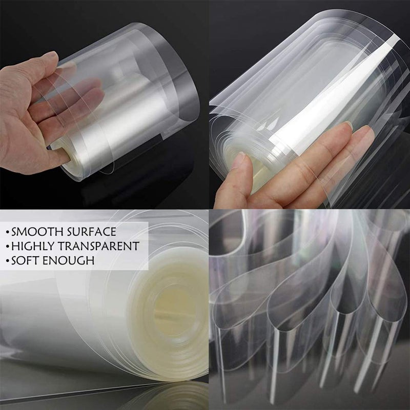 Cyimi Cyimi Cake Collars 6 x 394inch, Transparent Cake Rolls, Acetate Cake Collars, Mousse Cake Clear Acetate Sheets for Chocolate Mousse Baking, Cake Decorating,12 Stickers Included  - Image 5