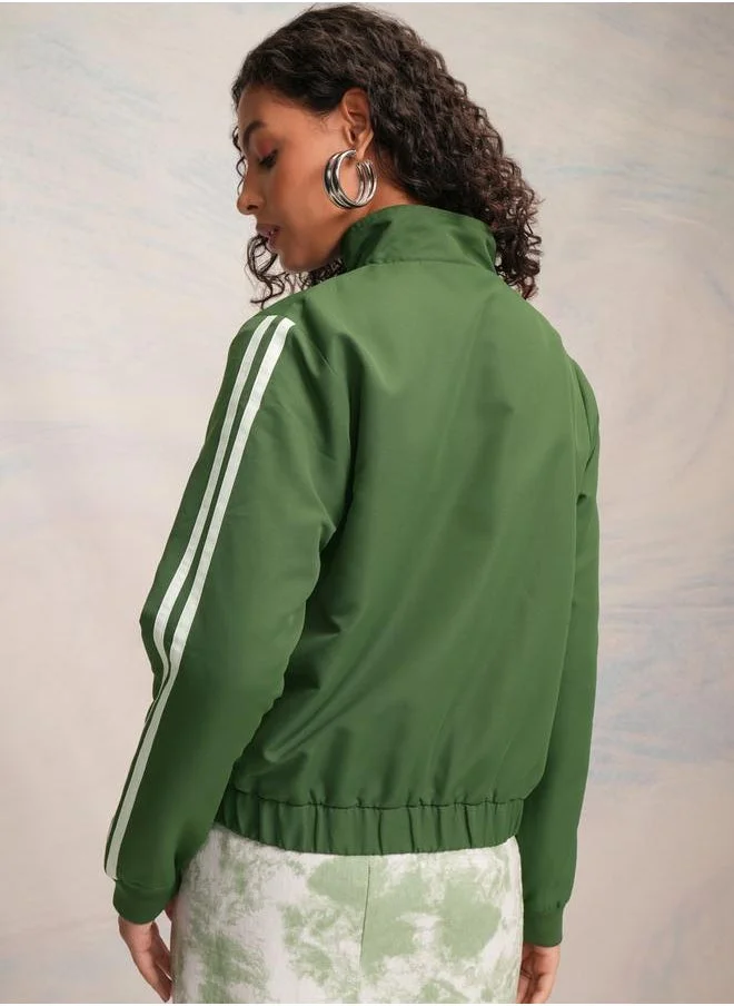 Tokyo Talkies Tokyo Talkies Full Zip Cropped Jacket