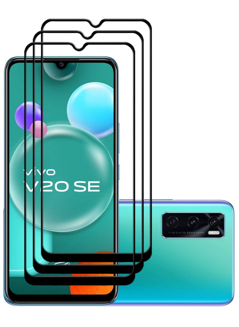 ACLIX 3 Pieces Antistatic ESD Dustproof Premium Quality High Definition Tempered Glass Screen Protector Designed For vivo V20 SE - Image 1