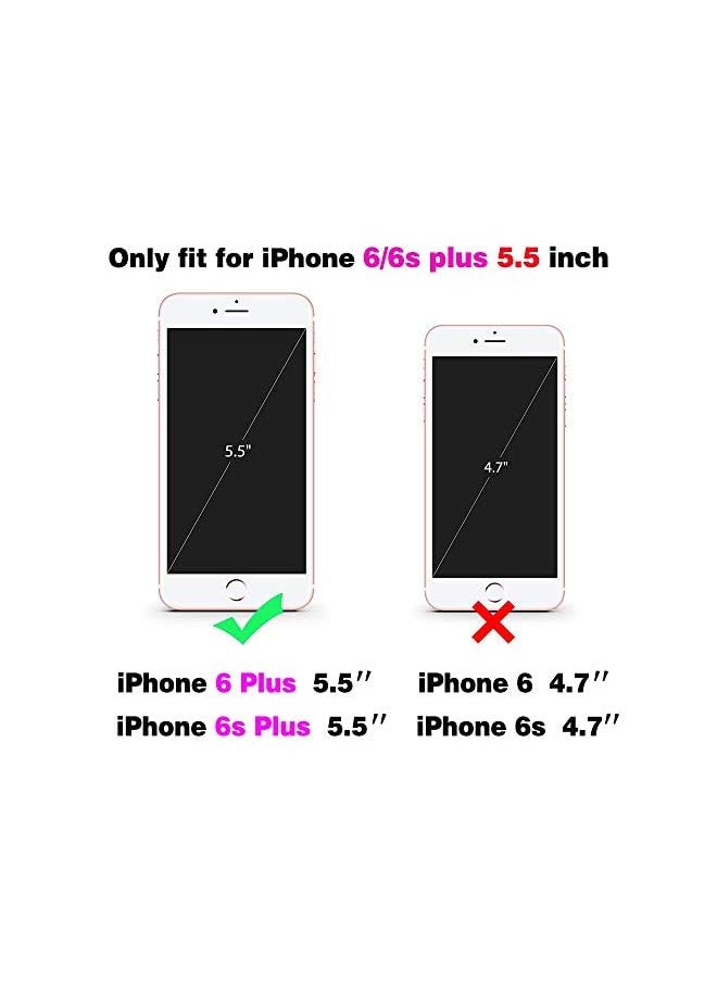 Compatible With Iphone 6Plus 6Splus 6 6S Plus Wallet Case Tempered Glass Screen Protector Flip Cover Card Holder Cell Phone Cases For Iphone6 6 Iphone6S 6S I 6P 6A S Six Iphone6Splus Gray - pzsku/Z7BA555E7FC18E40DFB87Z/45/_/1702970085/7de20393-4bc1-42a7-b9dc-71891321709e