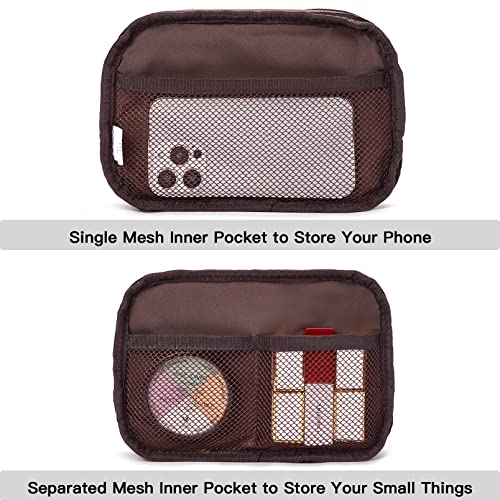 Telena Leather Belt Bag for Women Fashionable Fanny Packs Cross Body Bag Waist Pack Brown - Image 5