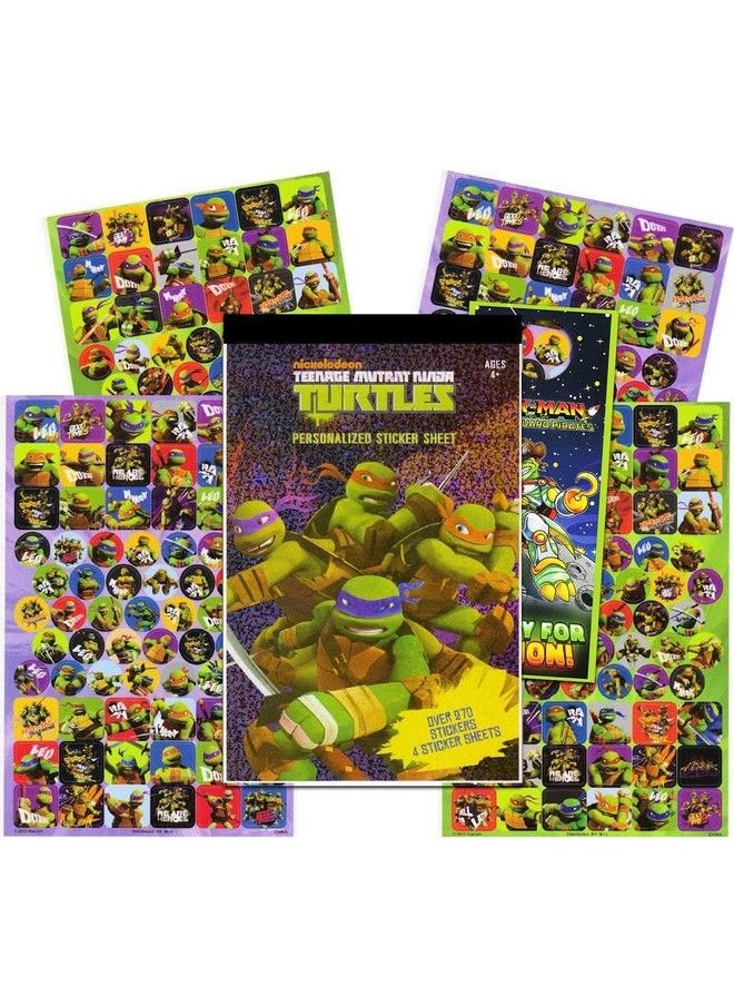nickelodeon Teenage Mutant Ninja Turtles Sticker Pad Over 270 Tmnt Stickers Plus Door Hanger  - Image 4