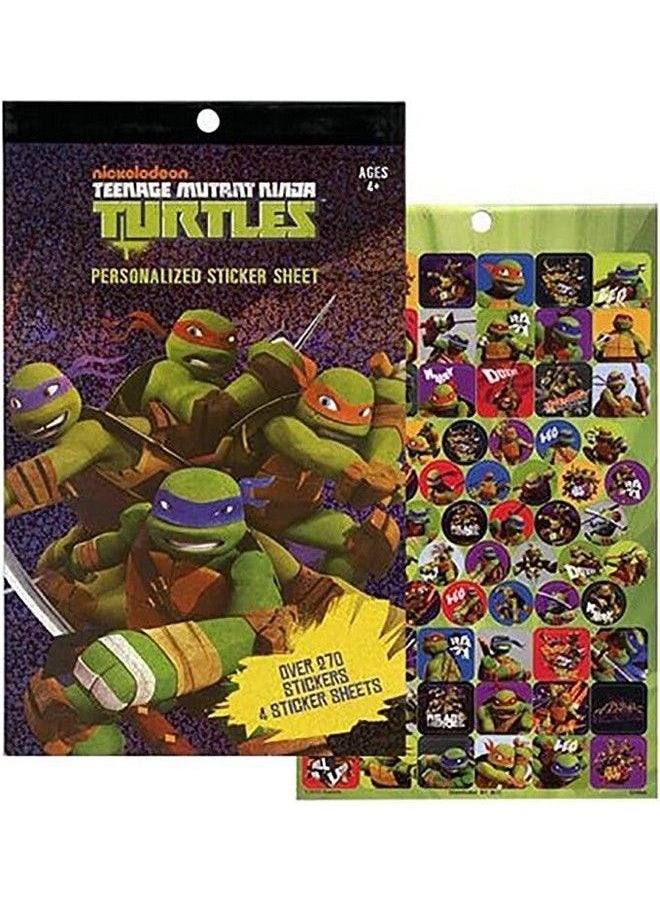 nickelodeon Teenage Mutant Ninja Turtles Sticker Pad Over 270 Tmnt Stickers Plus Door Hanger  - Image 3