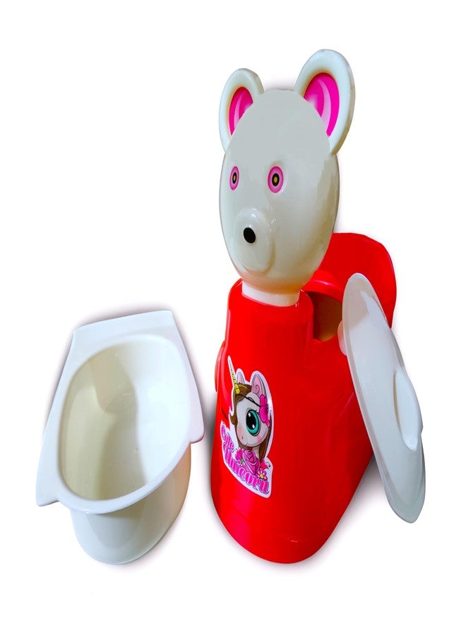 MOLTRES - POPPINS Baby Potty Training Toilet Seat with Removable Tray, Lid For Boy And Girl Kids (Age 6 Mths to 3 Year) Potty Seat/Potty Box (Red) - Image 3