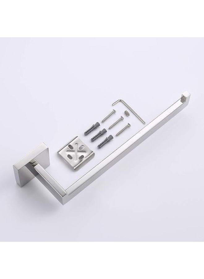 TASTOS Premium Stainless Steel Hand Towel Holder, Square Hand Towel Ring Heavy Duty Wall Mounted Modern Hand Towel Bar for Bathroom Kitchen, Polished Chrome - Image 4