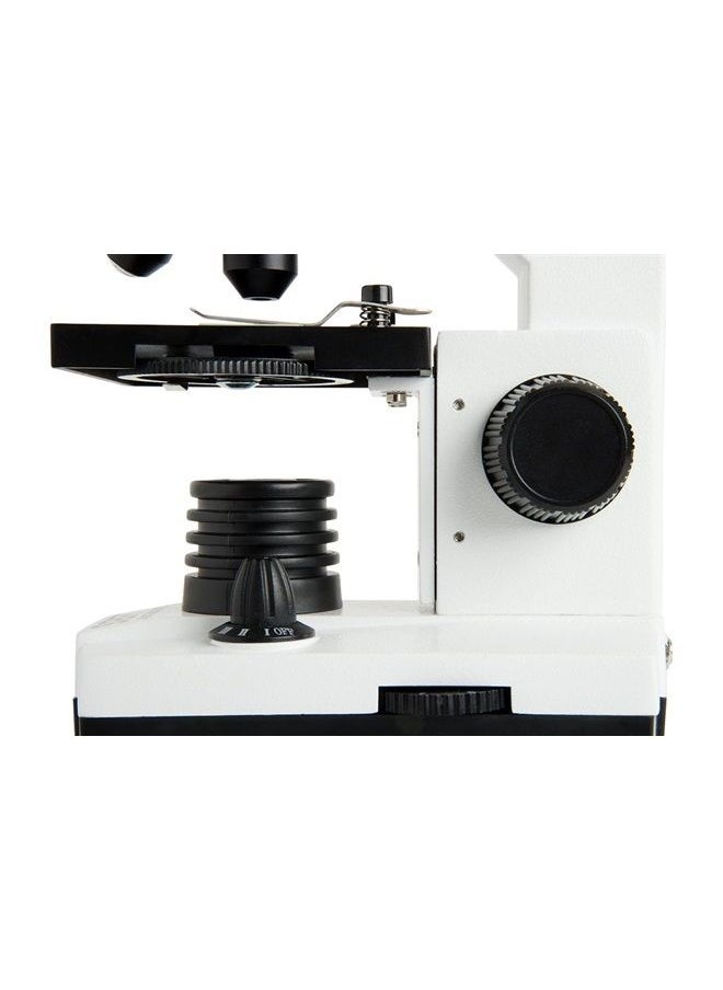 – Celestron Labs – Monocular Head Compound Microscope – 40-800x Magnification – Adjustable Mechanical Stage – Includes 2 Eyepieces and 10 Prepared Slides