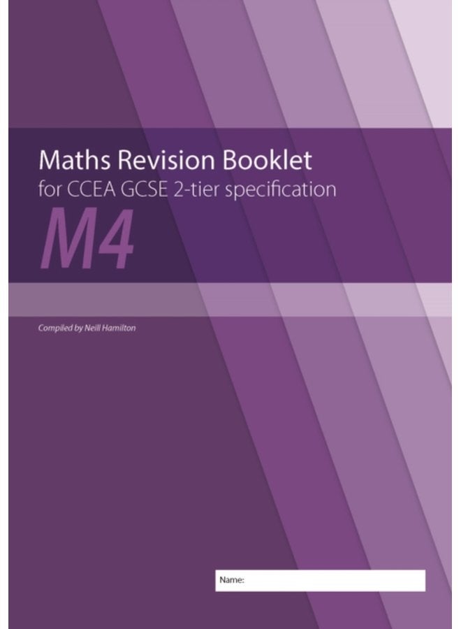 Maths Revision Booklet M4 for CCEA GCSE 2 tier Specification - Paperback