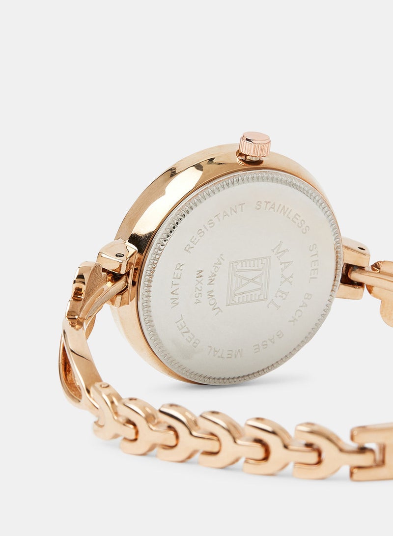 Maxel Women's Quartz Classic Fashion Analog Wrist Watch MX459 - 28mm - Image 4
