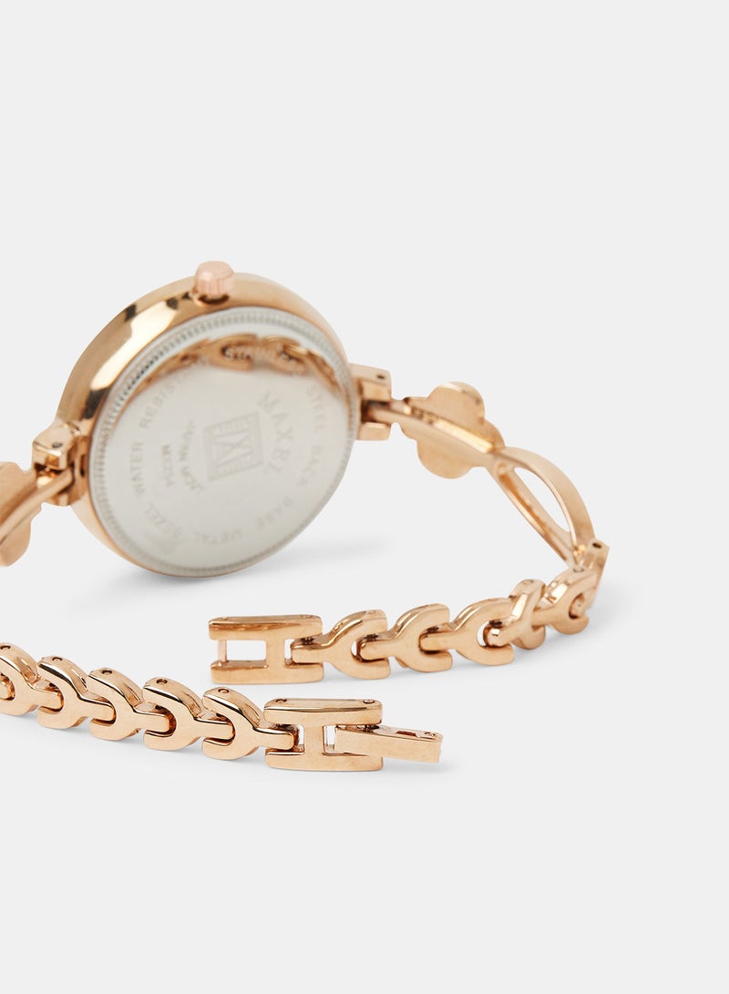 Maxel Women's Quartz Classic Fashion Analog Wrist Watch MX459 - 28mm - Image 3