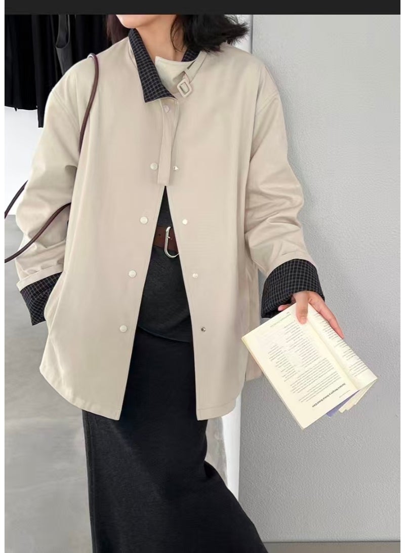 Korean Heavy Industry Medium and Long Profile Trench Coat - Image 1