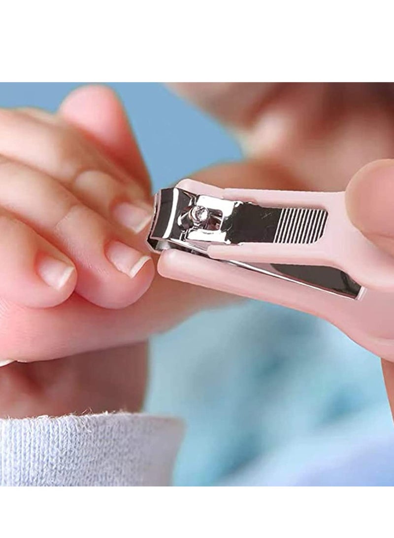 Zikra Baby Nail Kit, 4-in-1 Baby Nail Care Set, Baby Manicure Kit and Pedicure kit, Baby Nail Clippers, Scissor, Baby Nail File & Tweezer for Baby Boy and Baby Girl, Baby Grooming Kit (Pink) - Image 5