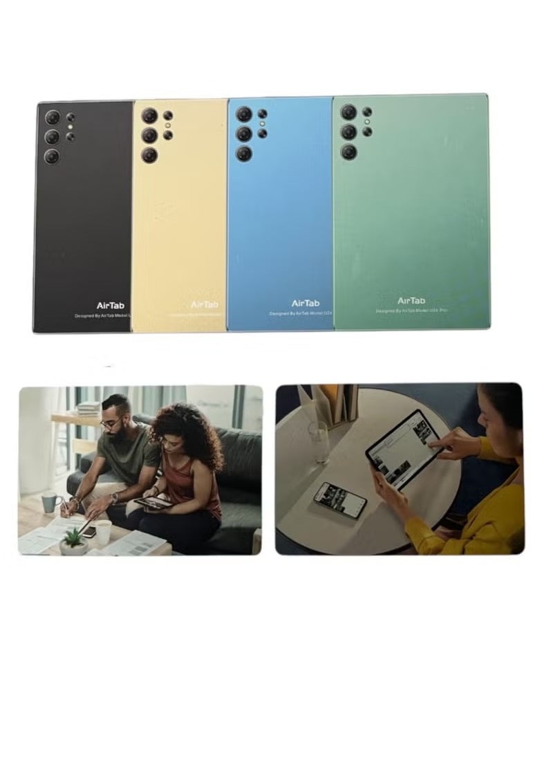 AirTab 10.1 -Inch Smart Tablet U25 PRO Android 13 Tablet With 1TB Storage and 16GB RAM Quad Core Wi-Fi LTE Dual Sim with Touch Pen and Keyboard - GOLD  - Image 2