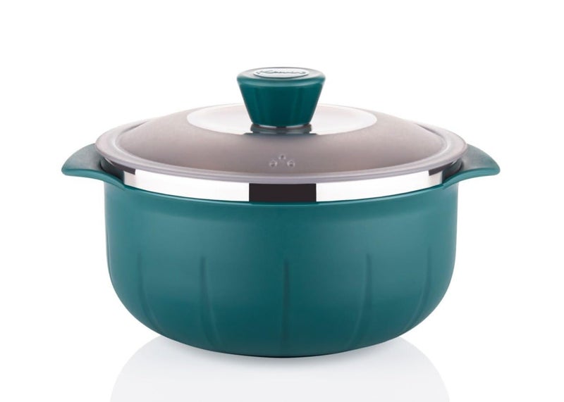 Shrux Shrux Stainless Steel Inner Insulated Casserole Set of 3(1000ml,1400ml,2200ml)|Chapati,Biryani,and Food Storage Bowl Set|Dinning Table Serving Bowl with Lid for Food Keep Hot and Fresh  - Image 4