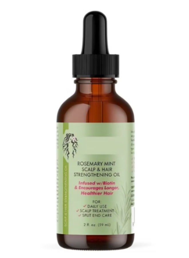 Generic Rosemary Mint Growth Oil 2 oz,(Pack of 2),Scalp and Hair Strengthening oil,Infused with biotin to encourage growth  - Image 2
