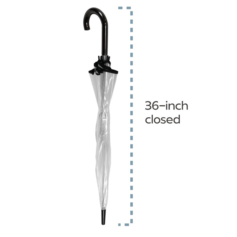 ShedRain Clear Auto Open Bubble Umbrella â€“ See Through, Rain & Windproof, for Weddings, Proms, Events - Image 2