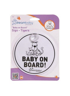 dreambaby Dreambaby -  Baby On Board Tiger Sign - F239  - Image 1