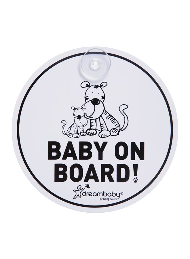 dreambaby Dreambaby -  Baby On Board Tiger Sign - F239  - Image 2