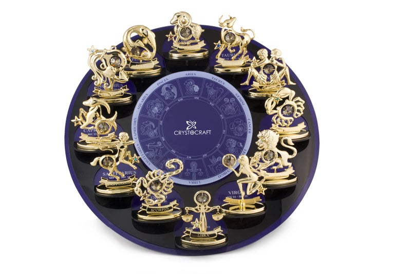 CRYSTOCRAFT Cancer Gift  Constellation Ornament with Austrian Crystal  Zodiac Sign Crystal Ornament  Constellation Decor Collection Gift for Birthday Christmas (Cancer(Gold)) - Image 5