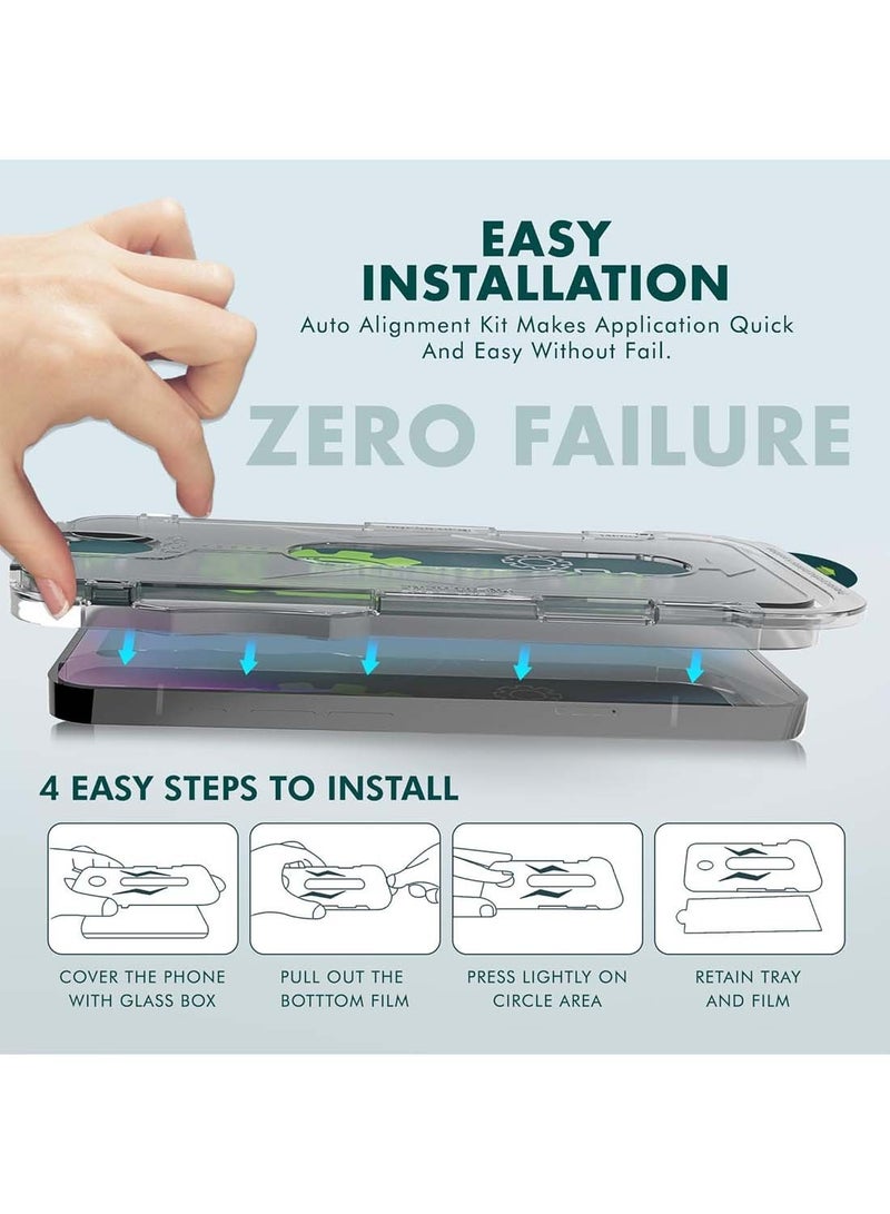 CHAPPELINE Apple iPhone 11 2019 / Apple iPhone XR 2018 Next Generation A++ Quality High Glass Screen Protector with Auto Alignment Frame Easy Installation, Bubble Free, Tempered Glass HD Clear, Anti-Scratch, Anti-Spy Flim, Anti-Fingerprint - Clear/Black - Image 5