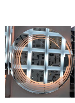ماركة غير محددة مراية حمام بإضاءة LED – زجاج 6 ملم – مقاس 60×80 سم – إضاءة لون أصفر – تصميم عصري أنيق  - Image 3