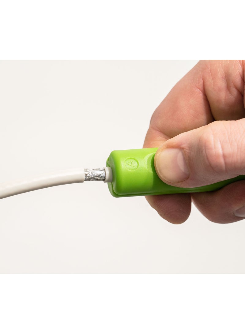 Weicon Coax Stripper No. 2 Green Line | Sustainable Raw Materials | Stripping 4.8 - 7.5 mm Coaxial Cables - Image 3