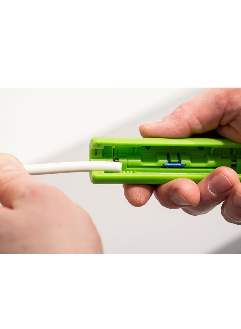 Weicon Coax Stripper No. 2 Green Line | Sustainable Raw Materials | Stripping 4.8 - 7.5 mm Coaxial Cables - Image 2