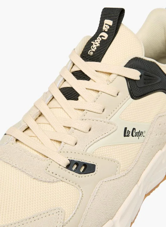 Lee Cooper BEIGE Men Panelled Ankle Sneakers for Men | Best Price UAE