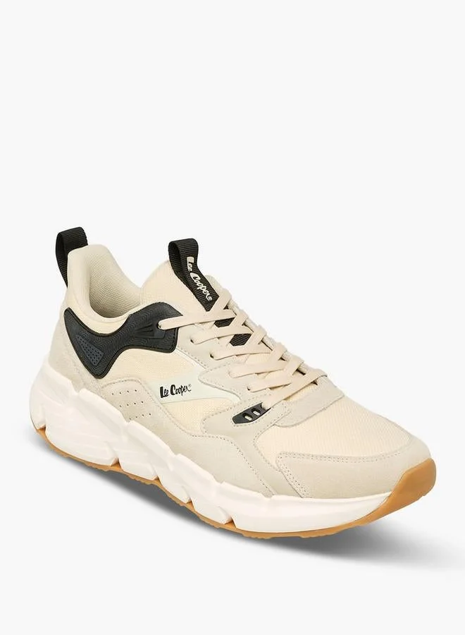 Lee Cooper BEIGE Men Panelled Ankle Sneakers for Men | Best Price UAE