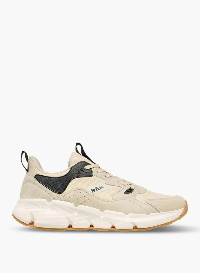 Lee Cooper BEIGE Men Panelled Ankle Sneakers for Men | Best Price UAE